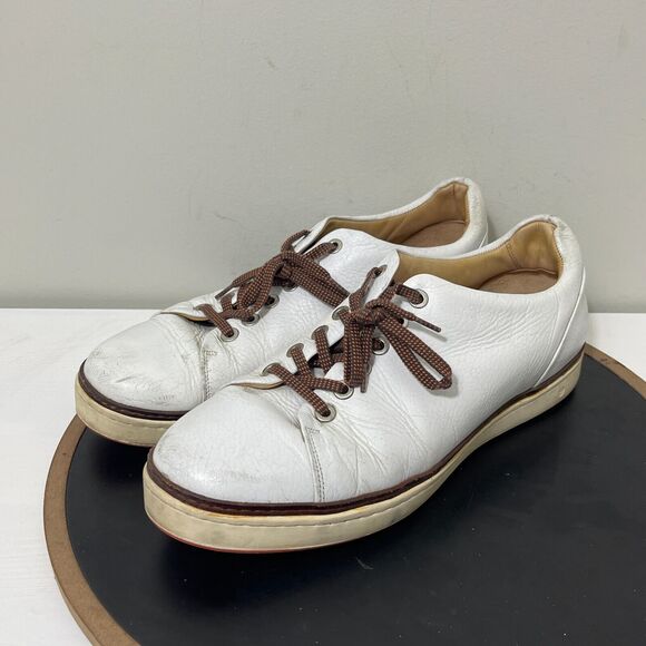 Royal Albartross Golf Shoes Men‎ Size 12 The Pontiac Spikeless White Leather - Picture 4 of 15